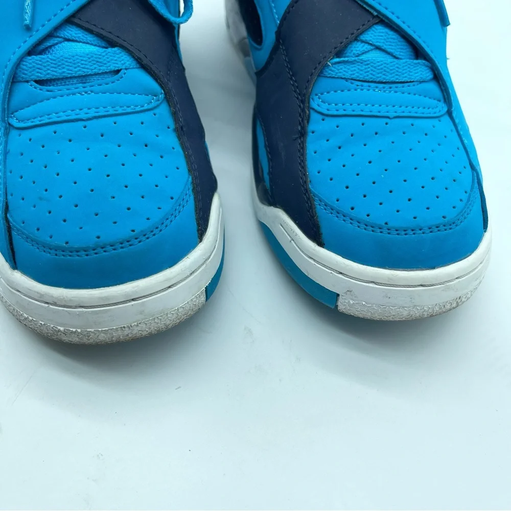 Patrick Ewing Shoes 10.5 Blue White Rogue Lace Up Athletic High Tops - Picture 3 of 13